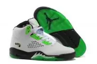 sport air jordan 5 retro basket jordan blance green